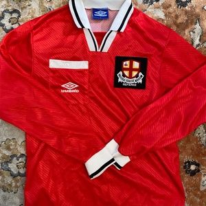Vintage Umbro Adult Men's Long Sleeve London Football Assoc. Referee Jersey - L